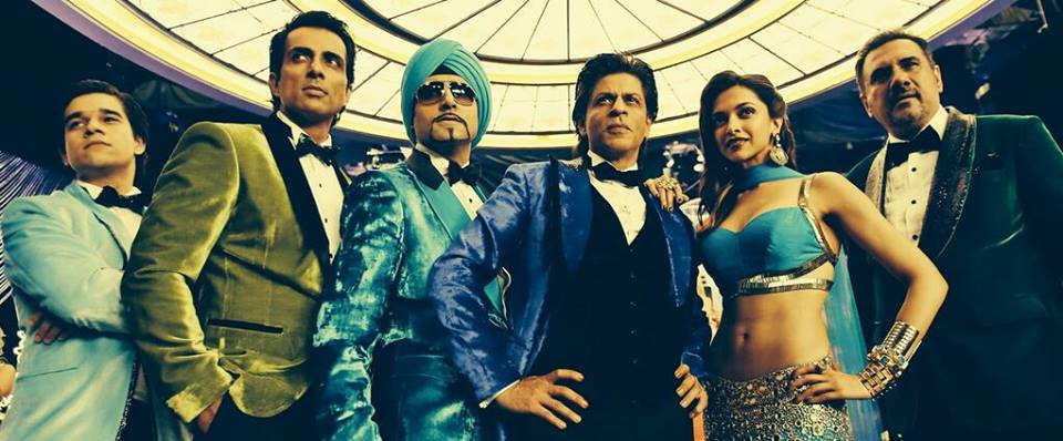 A promotional still from the film 'Happy New Year'. A promotional still from the film 'Happy New Year'.